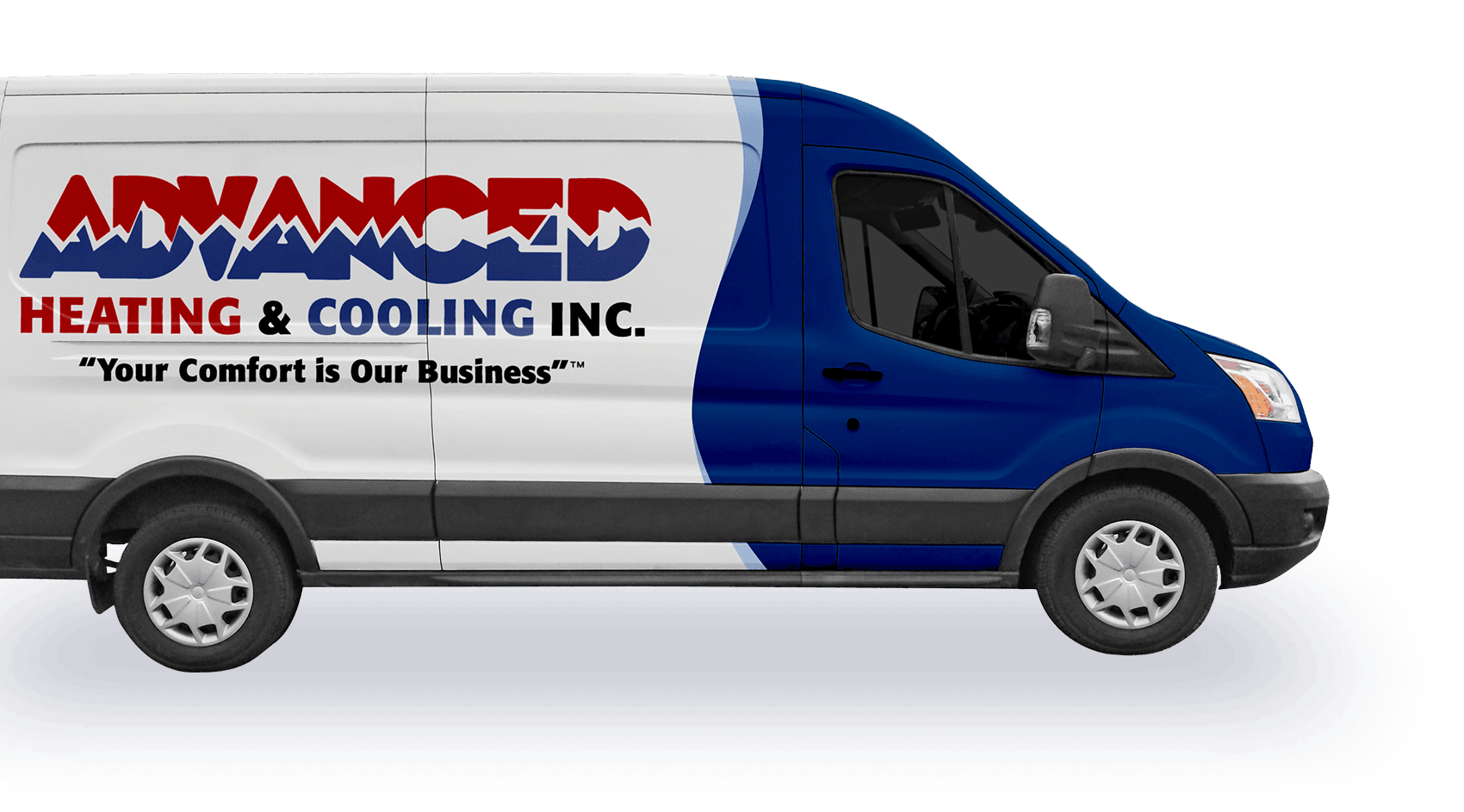 Advanced Heating & Cooling service vehicle for HVAC and electrical requests in Bremerton and the surrounding communities.